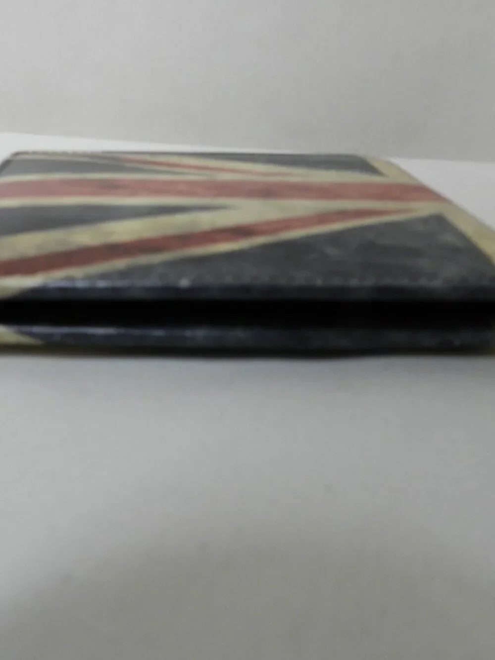 Mala Leather Slim Wallet Union Jack Kalmin Collection flag blue red Men RFID NEW